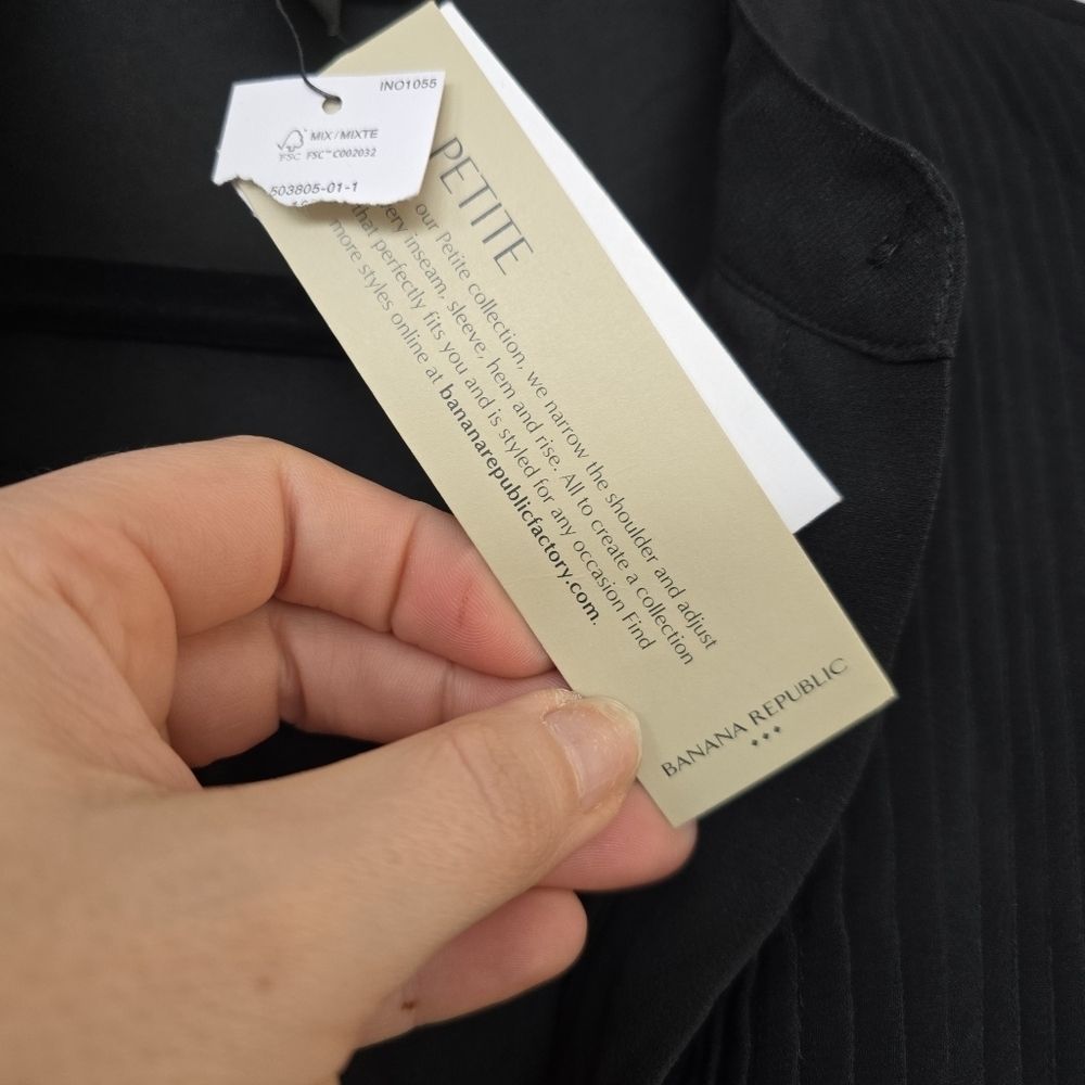 Banana Republic Black Long Sleeve Dress - Picture 11 of 12